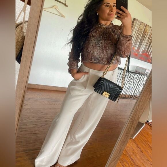 Printed long sleeve blouse - Picture 6 of 9